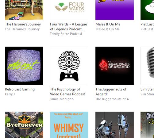 Huh. The Psychology of Games Podcast is on the iTunes list of "New & Noteworth." That's a weird thing for me to inject into this discussion, isn't it?